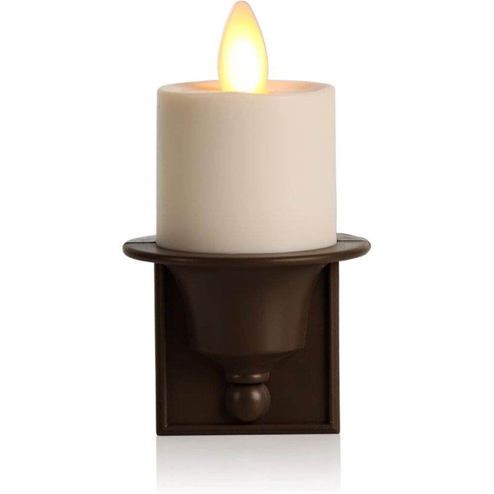 Luminara Nightlight Flameless Candle with Auto On/Off Switch, 1 watts - Bronze-
